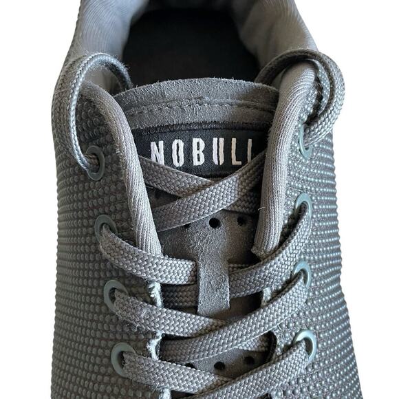 Nobull Superfabric Gray Sneaker Shoe Men 11 Gorpcore Workout Gym Running Lace-up - Picture 10 of 16